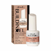 ibd Building Gel Cool Nude in 14mL bottle with box packaging, soak-off hard gel nail extension in a cool nude shade for natural nails.